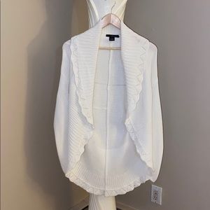 Willi Smith Long Sleeve Cream Cardigan
